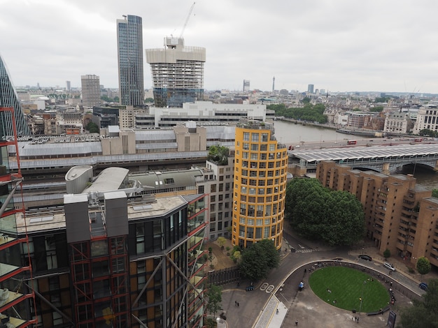 Aerial view of London