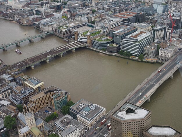 Aerial view of London