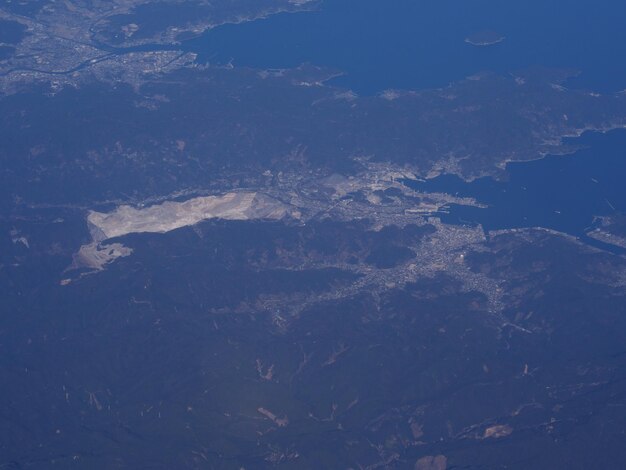 Aerial view of mountain