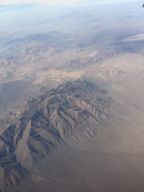 Foto vista aerea delle montagne