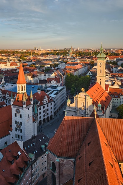 Aerial view of Munich