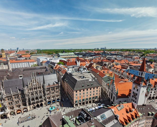 Aerial view of Munich