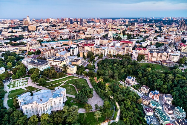 Aerial view of the the National Museum of the History of Ukraine in Kiev