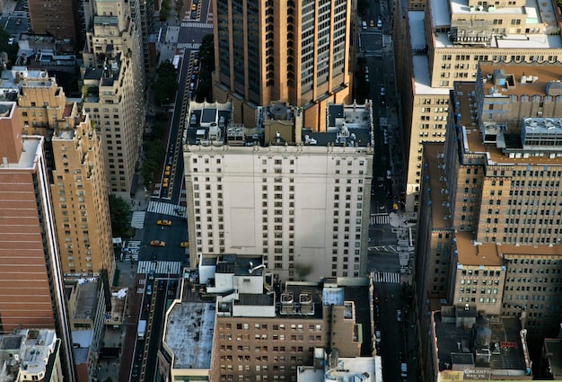 Foto vista aerea di new york