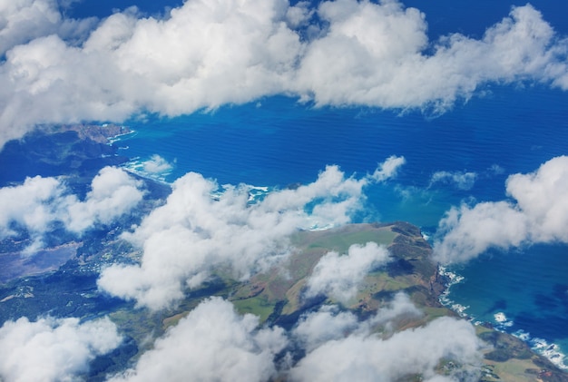 Foto vista aerea su una nuova zelanda.