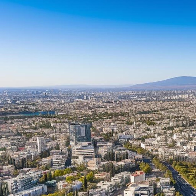 Aerial view of nicosia capital city of cyprus