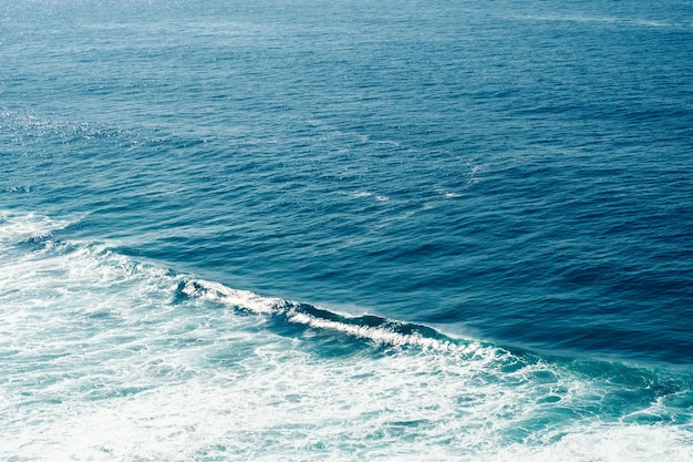 Vista aerea della costa dell'oceano