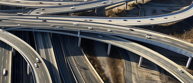 写真 高速道路の通行料の空中写真