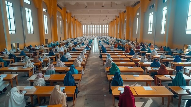 사진 학교 시험장 의 공중 에서 볼 수 있는 모습