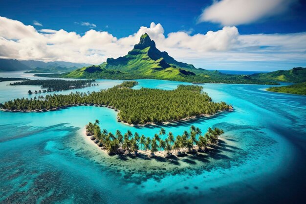 사진 아름다운 섬 들 의 공중 풍경