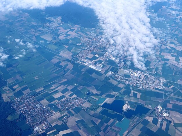 写真 都市の建物の空中写真