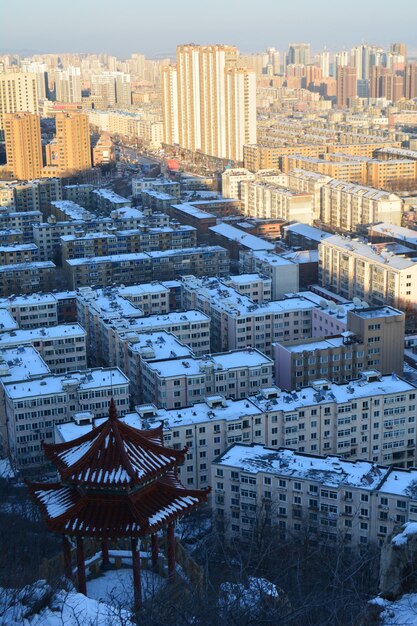 写真 都市の空中景色