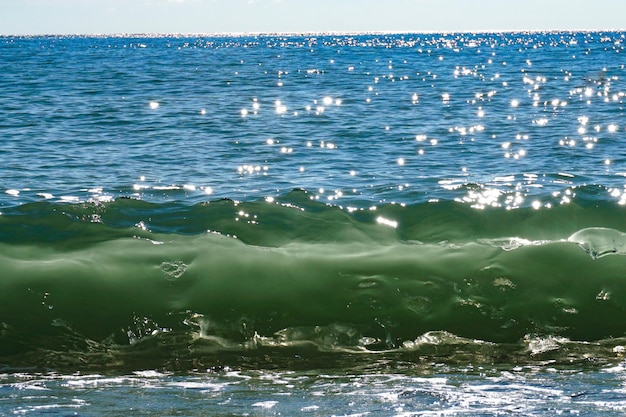 Фото Воздушный вид на море на фоне неба