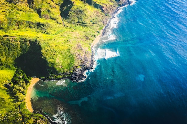 写真 海と風景の空中景色