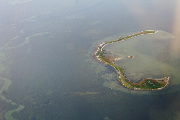 Aerial view of offshore islands