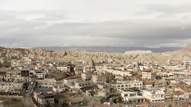 Photo aerial view of old cappadocia park in turkey