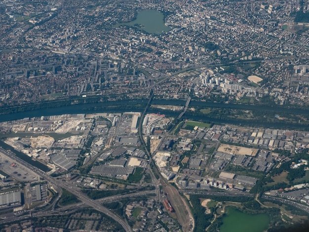 Aerial view of Paris