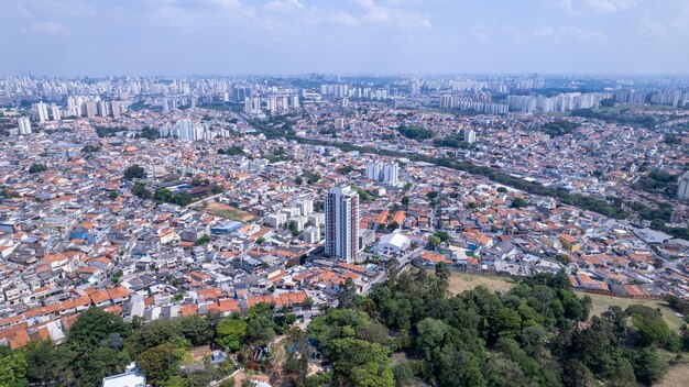 Aerial view of the parish of O In Sao Paulo SP