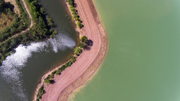 Aerial View of ponds.