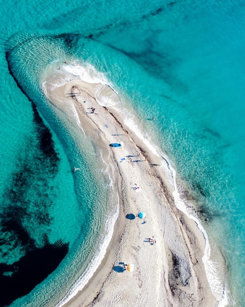 Photo aerial view of poseidi cape greece