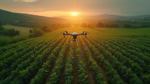 An aerial view of a precision farming setup with drones ... Circuit Diagram