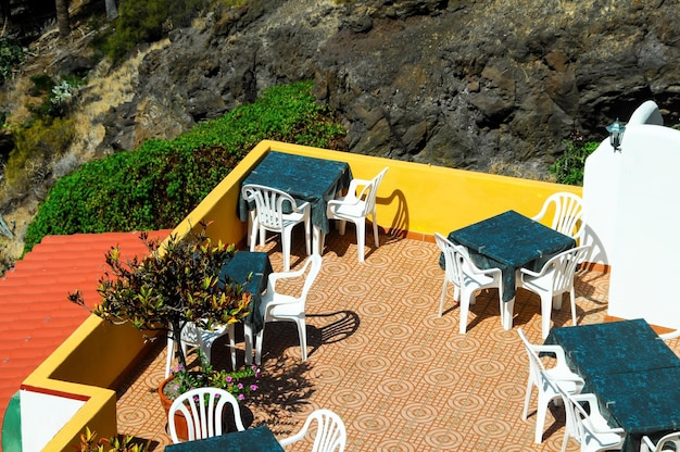 Aerial view of a private terrace