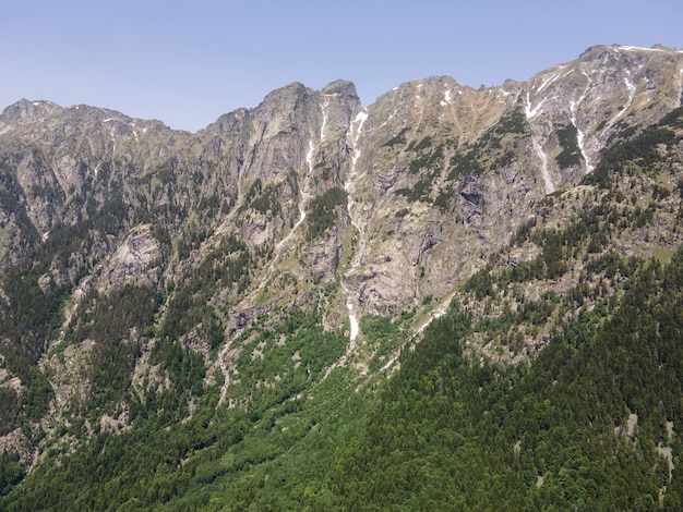 Воздушный вид горы Рила возле Кирилова Поляна Кирилл луг Болгария