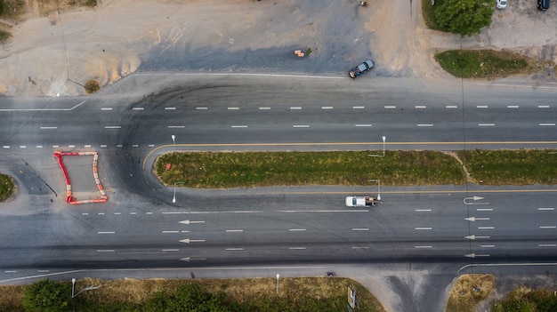 道路の航空写真