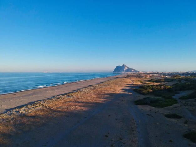 aerial view of the rock of gibraltar