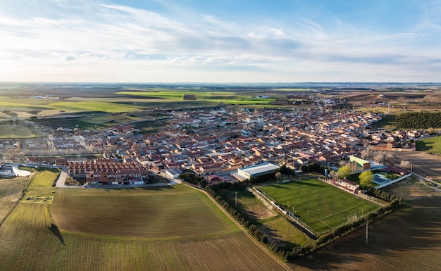 Aerial view of Rueda in Valladolid