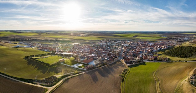 Foto vista aerea di rueda a valladolid