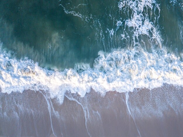 Aerial view of sea and beach