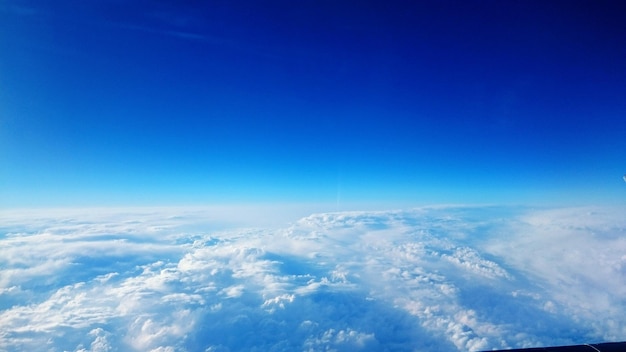 Aerial view of sea of clouds