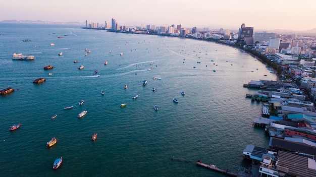 Аэрофотосъемка SEA в Паттайе, Таиланд