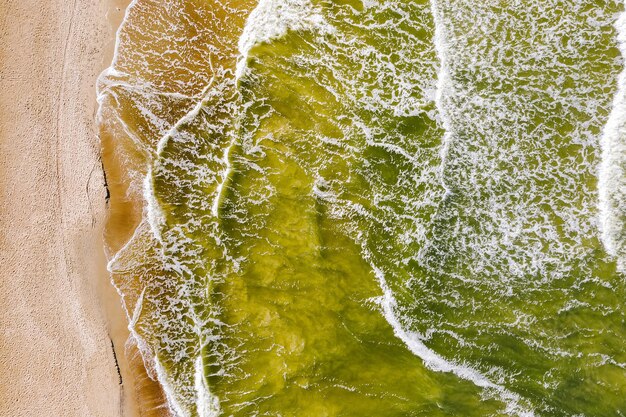 Foto veduta aerea del mare