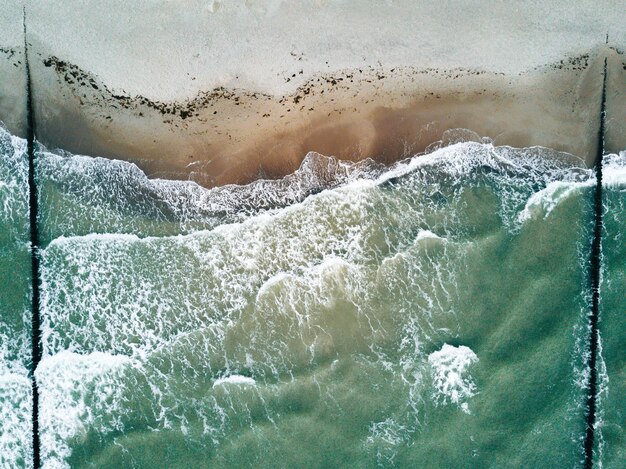 Aerial view of sea