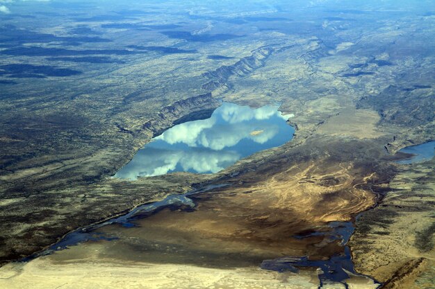 Foto veduta aerea del mare