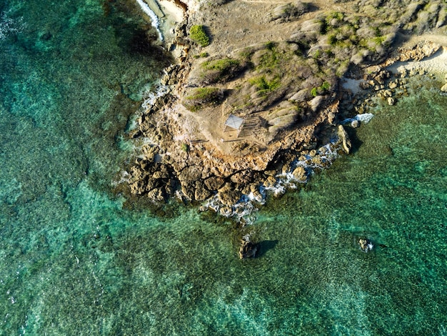 Photo aerial view of sea