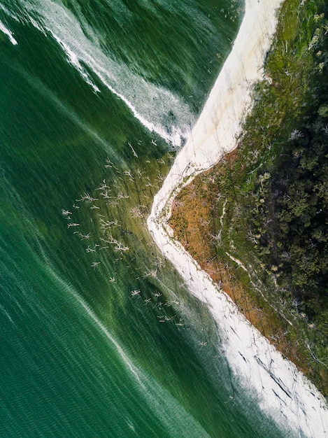 Photo aerial view of sea