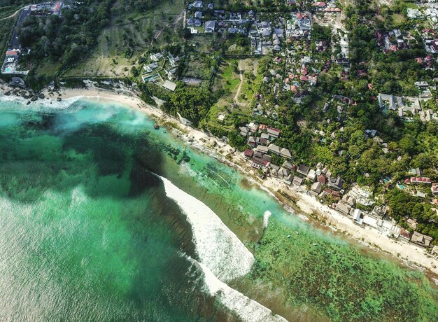 Aerial view of sea