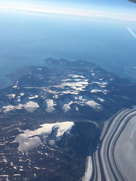 Aerial view of sea