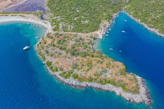 Aerial view of sea