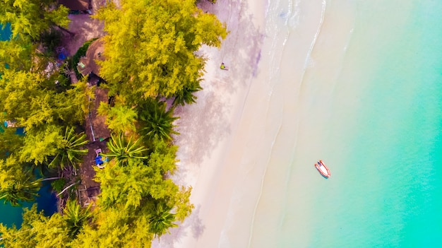 Aerial view of sea