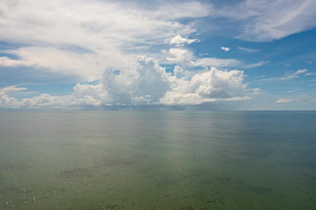 Aerial view of the sea