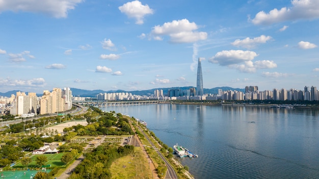 Aerial view of Seoul