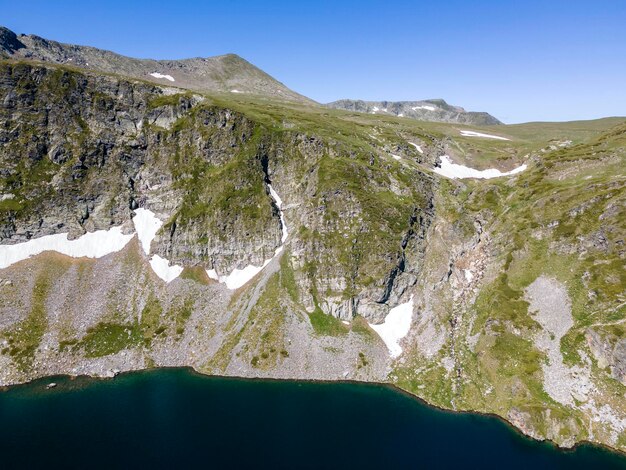 Photo aerial view of the seven rila lakes rila mountain bulgari