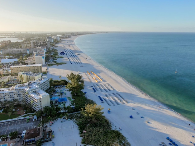 Aerial view of St Petersburg Florida USA