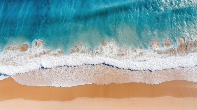 Aerial view of stunning seaside