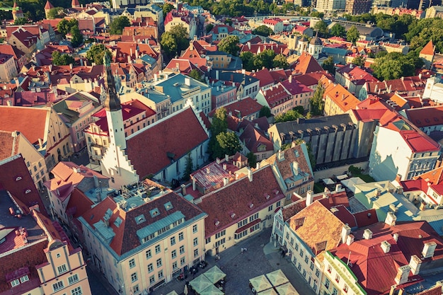 Aerial View of Tallinn