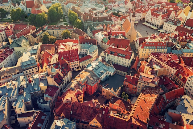 Aerial View of Tallinn